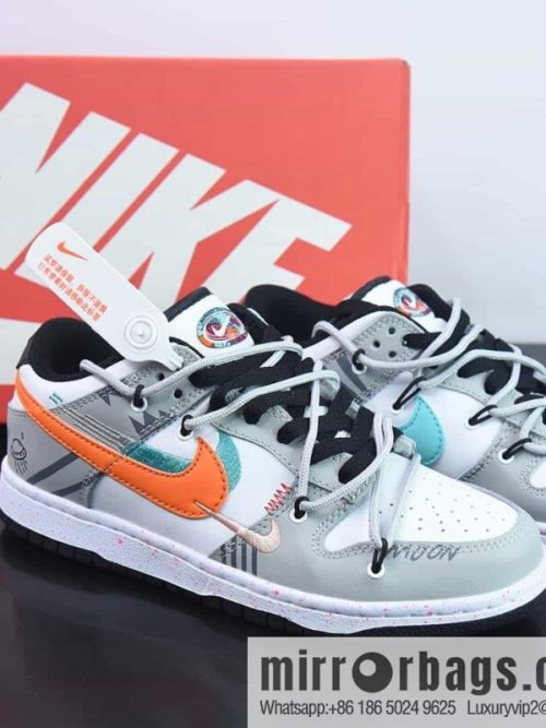 NK SB Dunk Low deconstruction drawstring strap low-top skate shoes item number: FD4623 131-9