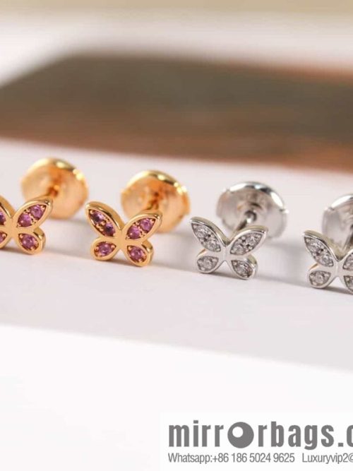 GRAFF Graff Mini Butterfly Diamond Stud Earrings