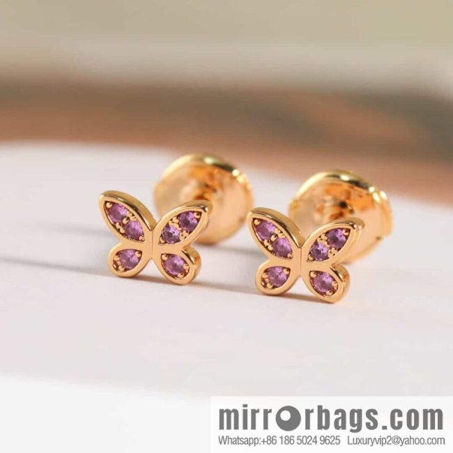 GRAFF Graff Mini Butterfly Diamond Stud Earrings - Image 2