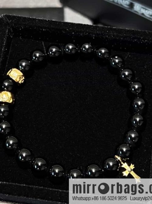 New Croxin Obsidian Beaded Bracelet