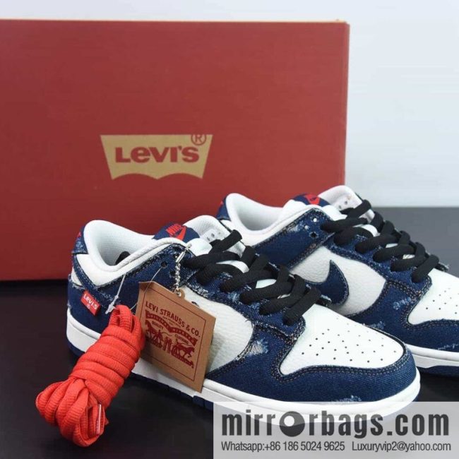 Nike DUNK SB LOW \"patchwork beige dark blue worn denim\" Item number: LE0021-001
