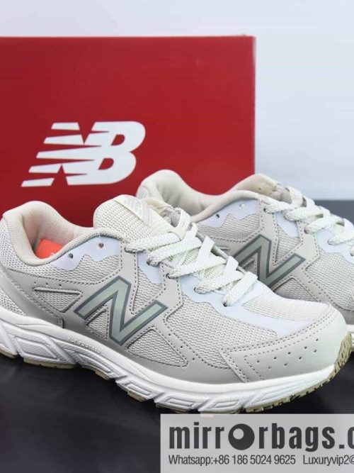 New Balance W480 series low-top Vintage dad \"milk tea khaki yellow and white\" W480ST5