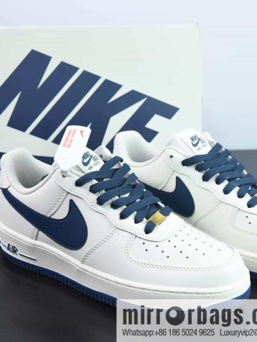 NK Air Force 1 Low \'07 dark blue big hook, low-top Air Force No. 1 casual board shoes, item number: SP0758-026
