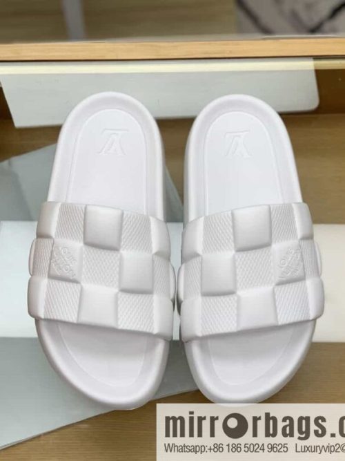 LV/Louis Vuitton features classic monogram printed His & Hers sandals