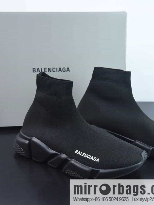 Balenciaga Socks and Shoes SPEED2.0 Multi-Stamp Combination Outsole, Pure Black Socks and Shoes