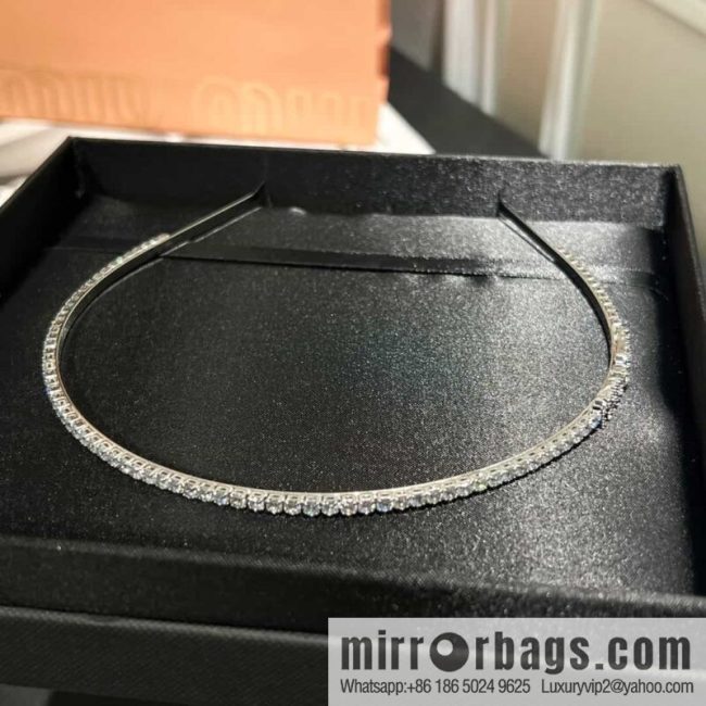 MIU MIU Miu Full Diamond Headband