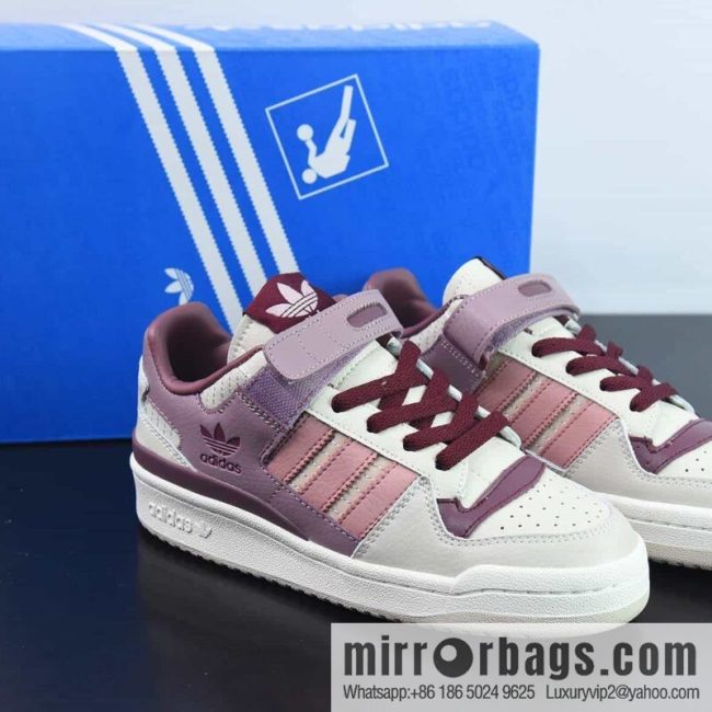 Forum 84 Low Classic velcro Vintage board shoes Unisex trendy first-layer leather casual shoes Adi 84 Clover, item number: HQ6941