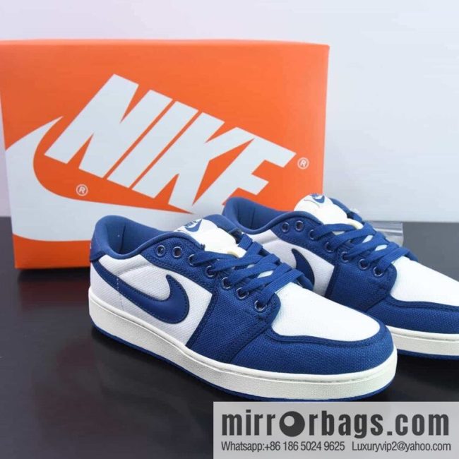 Air Jordan 1 KO Low, Kentucky, white and blue, item number: DX4981 103