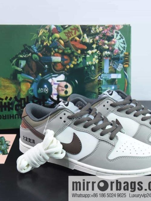 Nike SB Dunk Low gray-brown, low-top casual sports skateboard shoes, item number: DD0302-657