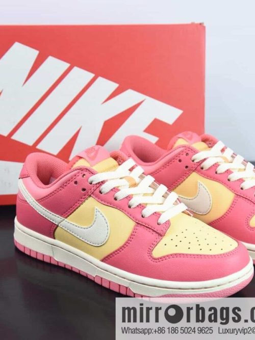 Nike SB Dunk Low yellow and pink sneakers, item number: DH9765 200
