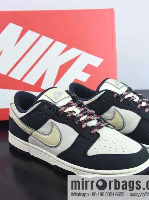 Nike Dunk Low \"Black Suede\" coconut milk panda low-top sneakers Item number: DV3054-001