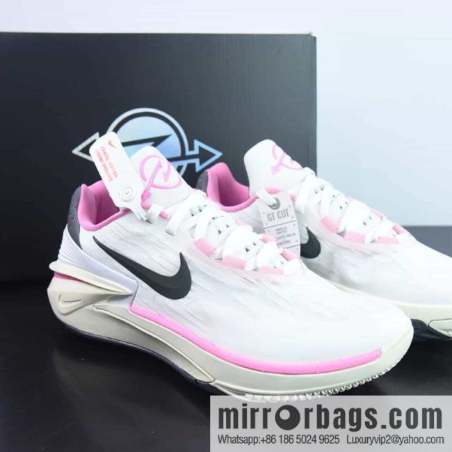 Air Zoom G.T. Cut 2 EP Nike GT2.0 actual combat series basketball shoes, white and black powder, item number: FD9905-101