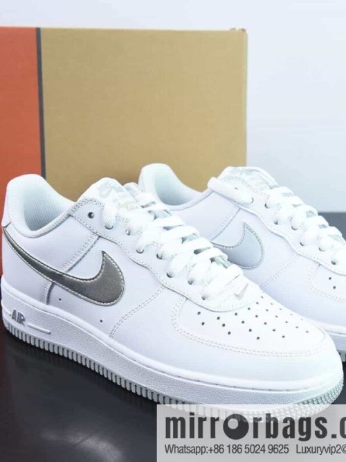 Nike Air Force 1 Low Air Force One, silver low-top sneakers item number: DZ6755 100
