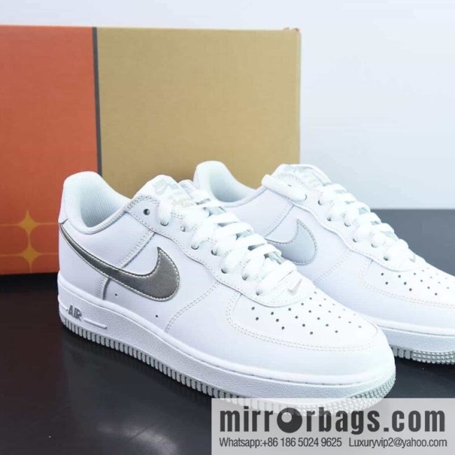 Nike Air Force 1 Low Air Force One, silver low-top sneakers item number: DZ6755 100