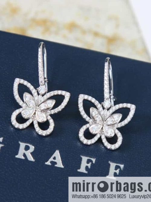 GRAFF Butterfly Phantom Diamond Long Stud Earrings