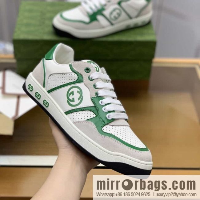 Gucci Gucci uses color matching leather and integrates iconic elements into men\'s casual shoes