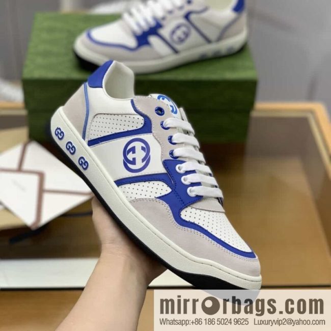 Gucci Gucci uses color matching leather and integrates iconic elements into men\'s casual shoes