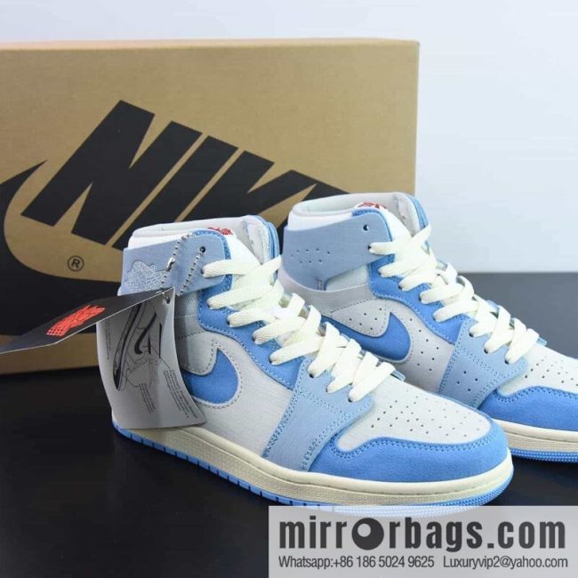 Air Jordan AJ1 Zoom Air gray blue high top, item number: DV1305-004