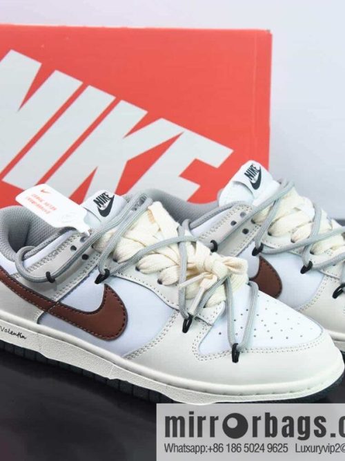 Nike SB Dunk Low \"Habibi\" almond white, custom straps, dunk series Vintage low-top casual sports skateboard shoes item number: DD1503117