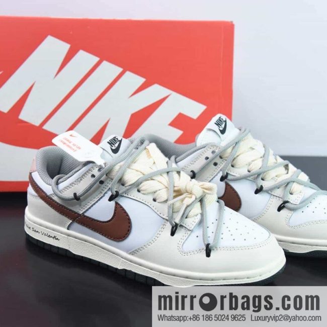 Nike SB Dunk Low \"Habibi\" almond white, custom straps, dunk series Vintage low-top casual sports skateboard shoes item number: DD1503117