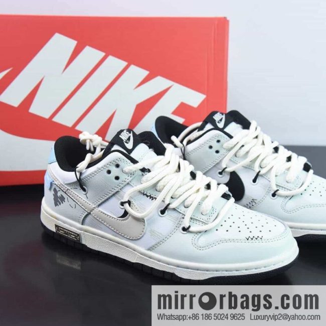 Nike SB Dunk Low custom straps, dunk series Vintage low-top casual sports skateboard shoes