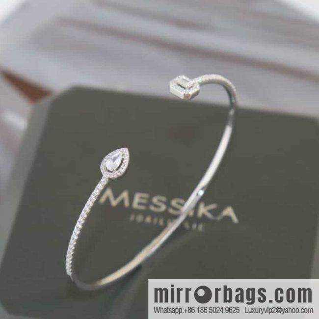 Messika My Twin Toi & Moi Skinny Open Bracelet Bracelet - Image 2