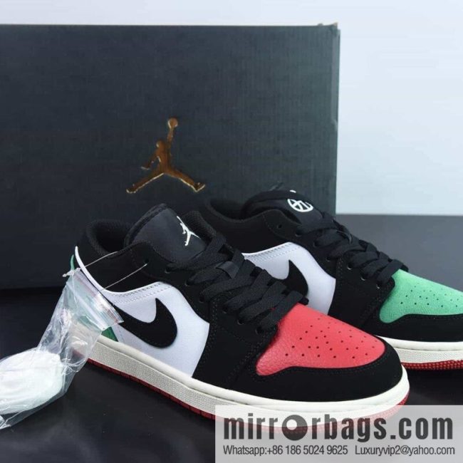 Air Jordan 1 Low \"Quai 54\" AJ1 Joe 1 Championship 20th Anniversary Special, low-top cultural leisure board shoes, item number: FQ6703-100