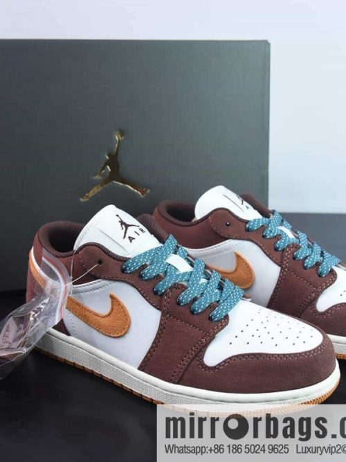 NK Air Jordan 1 Low \"Cacao Wow\" AJ1 Joe 1 mocha color, low-top cultural casual board shoes, item number: FB2216-200