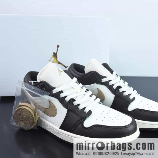 Air Jordan 1 Low dark brown, low-top basketball shoes, item number: DC0774-200