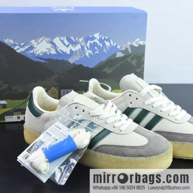 Adi KITH x Clarks x Adidas Originals 8th Street Samba board shoes, Samba KITH three-party joint model, item number: ID7297