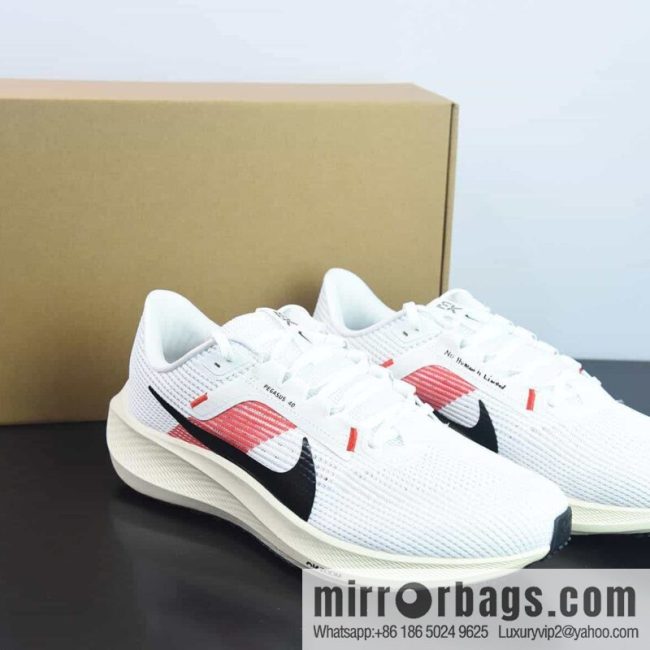 Air Zoom Pegasus 40 Pegasus series, white and red, black hook sneakers item number: FJ0686 100