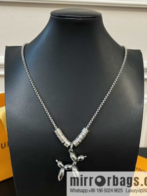 Louis Vuitton Louis Vuitton Green Medieval Collection Puppy Necklace