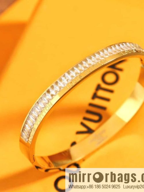 Louis Vuitton Medieval Gold Square Diamond Bracelet Bracelet