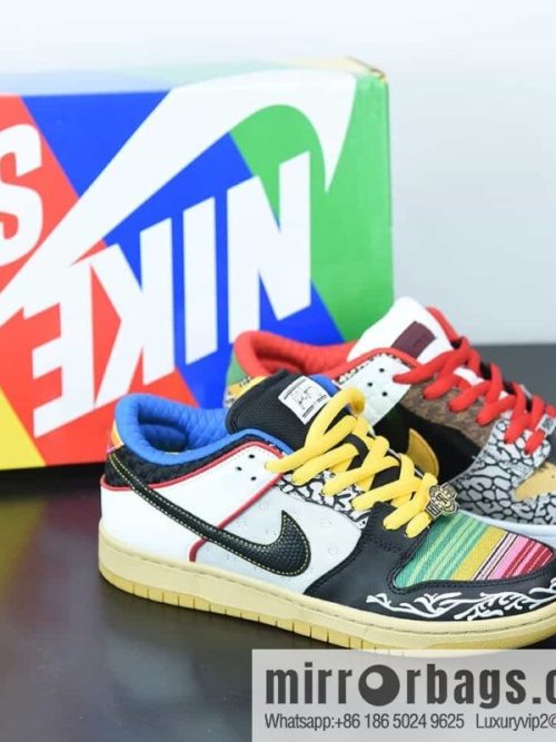 NK SB Dunk Low \"What The Paul\" Color patchwork asymmetrical mandarin duck low-top sneakers SKU: CZ2239-600