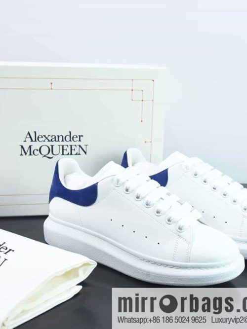 Alexander McQueen, deep blue low-top sneakers