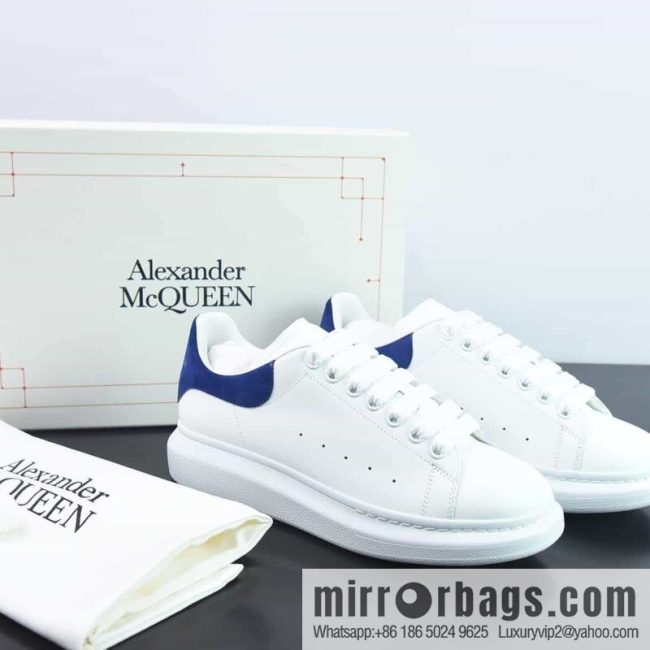 Alexander McQueen, deep blue low-top sneakers
