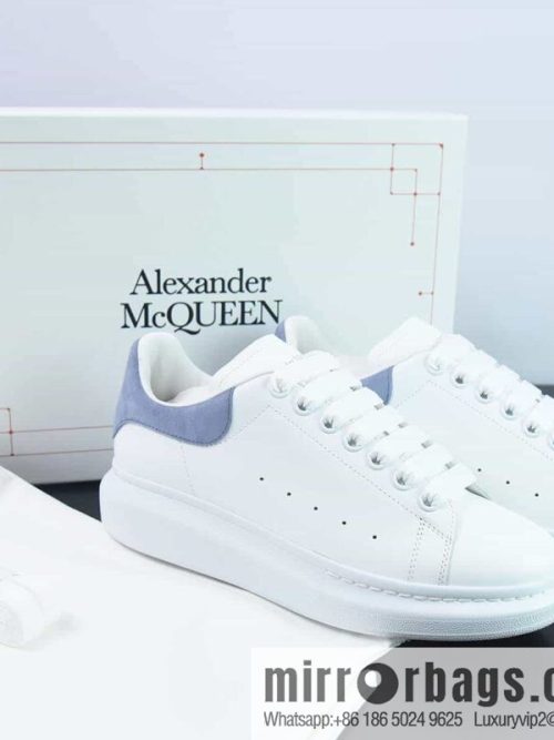 Alexander McQueen, light blue low-top sneakers