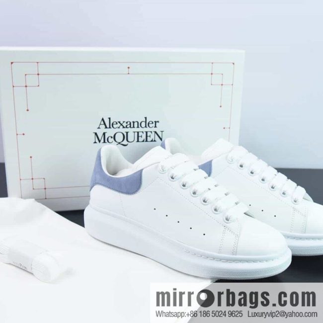 Alexander McQueen, light blue low-top sneakers