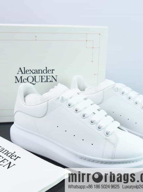 Alexander McQueen, pure white low-top sneakers
