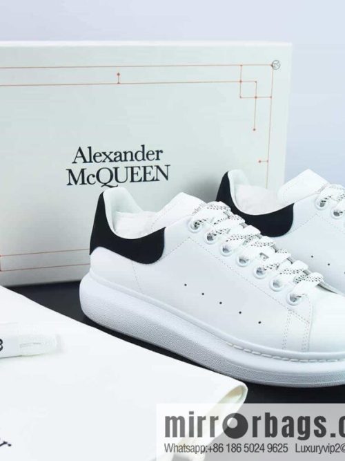 Alexander McQueen, black suede low-top sneakers
