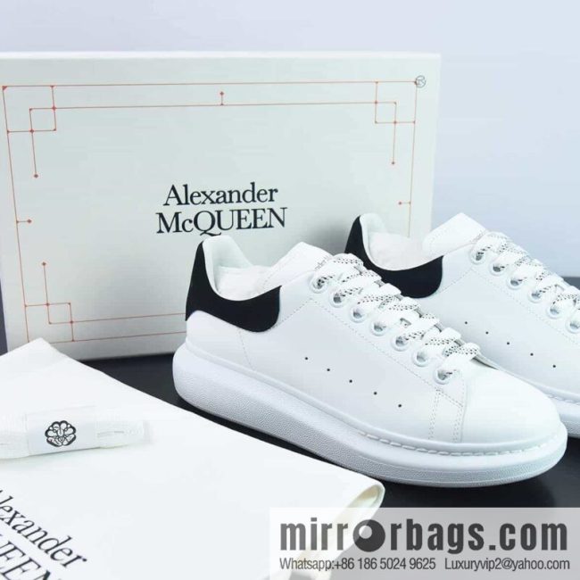 Alexander McQueen, black suede low-top sneakers