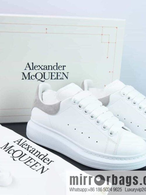 Alexander McQueen, light gray low-top sneakers
