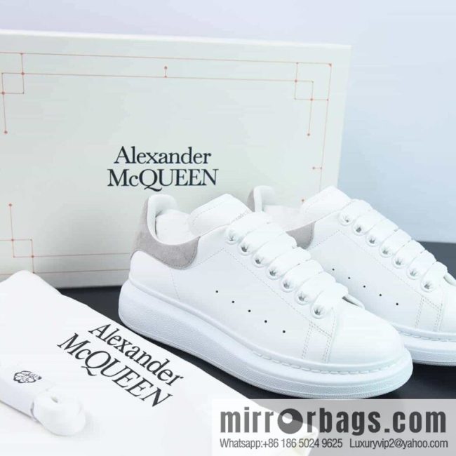 Alexander McQueen, light gray low-top sneakers