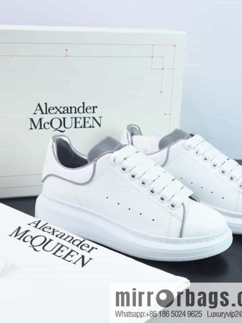 Alexander McQueen 3M White Low Top Sneakers