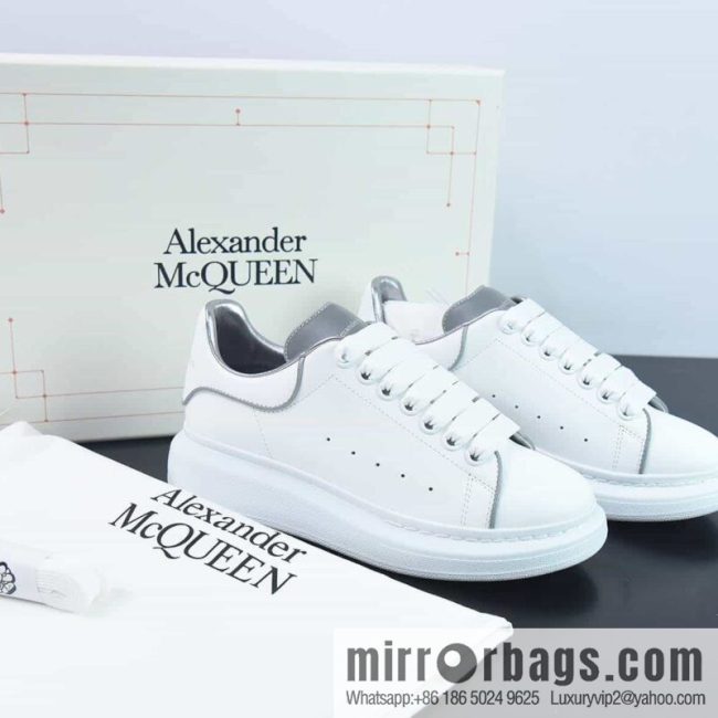 Alexander McQueen 3M White Low Top Sneakers