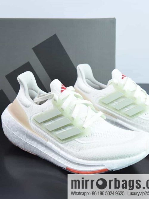 Adidas Pure Boost 2023 Light \"Mint/White\" 23 edition flick knit light mint green white orange \"HQ6348