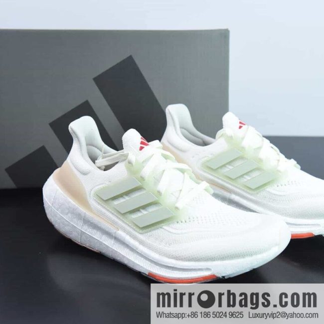 Adidas Pure Boost 2023 Light \"Mint/White\" 23 edition flick knit light mint green white orange \"HQ6348