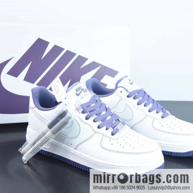 Nike Air Force 1 \'07 Low \"White/Purple Reflectiv\" Air Force One \"leather (fabric) white grape purple 3M angel reflection\" Item number: MM3603-025