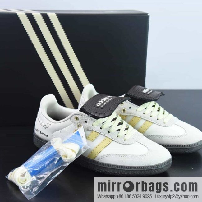 Adidas Clover SAMBA Low Top Dexin Board Shoes/Gray Brown, Big tongue