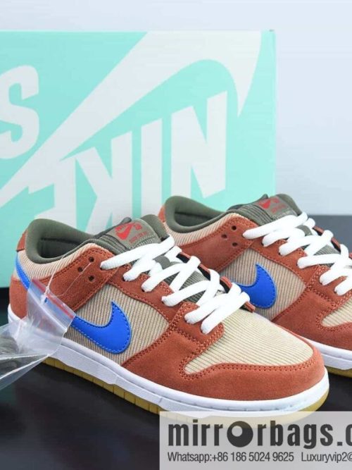 Nk SB Dunk Low Pro Color corduroy low-top casual sports skate shoes Item number: BQ6817-201